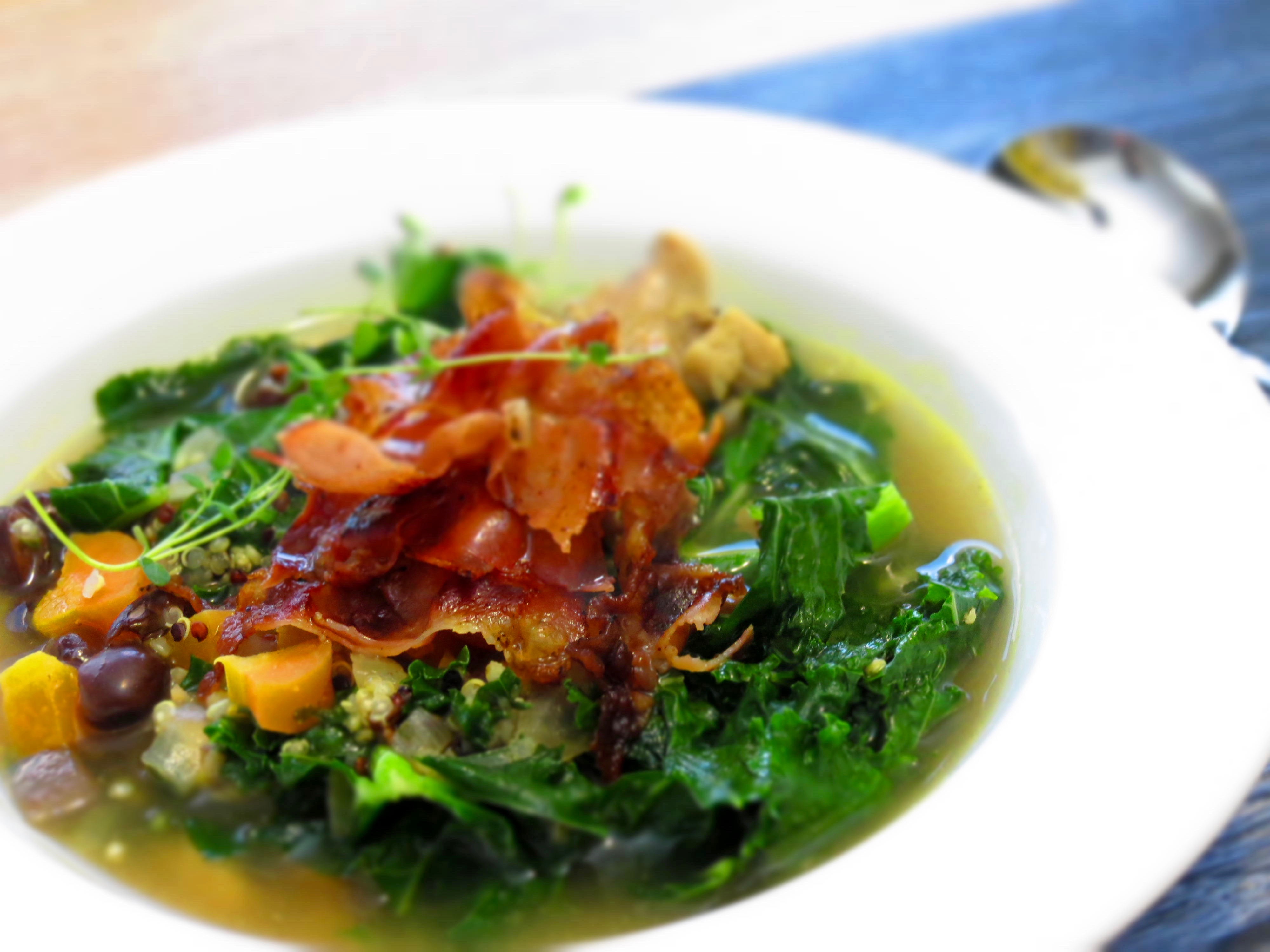 Beachside Personal Trainers Chicken, Kale and Quinoa Soul Soup